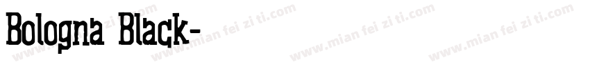 Bologna Black字体转换